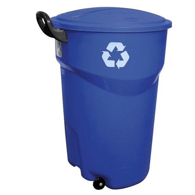 121 Liters Recycling Bin with lid available for rent with Winnipeg Tent Rental